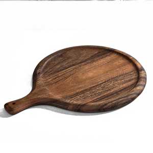 Ensemble de planches à découper en bois d'acacia, planches à découper en bois, planches de service pour la cuisine, plateau à fromage avec poignée, rond, rectangulaire - Product Image 2