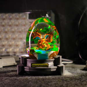 Lampe en résine personnalisée, lampe en résine Snolax, veilleuse personnalisée, lampe Pokémon en époxy, lampe Art Déco, cadeau personnalisé, cadeau fait main - Product Image 6