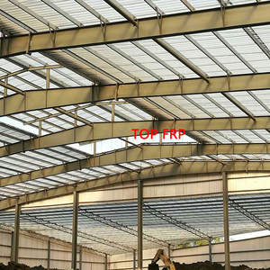Panneau de toiture en plastique transparent translucide ondulé en fibre de verre FRP pour éclairage naturel - Product Image 6