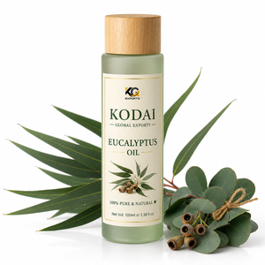 Huile d'eucalyptus Kodai 100% pure, naturelle et essentielle pour les soins de la peau et l'aromathérapie - Product Image 1