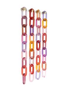 Escultura de Resina Hecha a Mano con Diseño de Eslabones de Cadena, Patrón Irregular, Decoración Artística Moderna para Pared, Pieza Coleccionable de Moda - Product Image 4