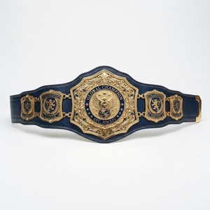 Ceinture de championnat sportive personnalisée, ceinture de trophée gravée avec plaque métallique, sangle en cuir, pour vainqueurs de tournois, vente en gros - Product Image 3