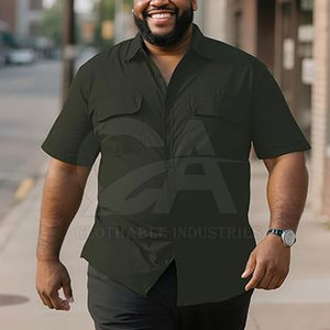 T-shirt Homme Grande Taille 100% Coton Lourd, Fourniture Directe Usine, Respirant, Personnalisable pour l'Été - Product Image 2
