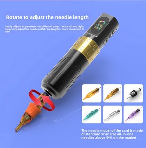 Máquina de Tatuaje Rotativa Inalámbrica 2025, Tipo Pistola Eléctrica, Conexión a Batería, Pluma de Tatuaje para Maquillaje Permanente - Product Image 6