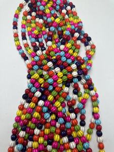 ลูกปัดเทอร์ควอยซ์ทรงฟักทองหลากสีสำหรับทำเครื่องประดับ - Product Image 2