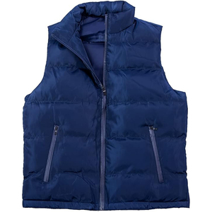 OEM Custom 100% Polyester Canvas Puffer Vest <b>Jacket</b> Men's <b>Winter</b> <b>Jacket</b> with Zipper & Logo <b>Waterproof</b> Casual Brand Design 2026 - Product Image 1