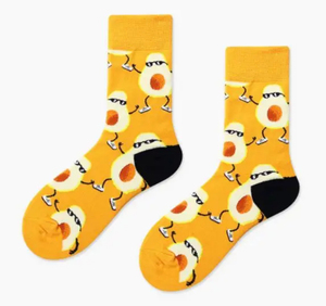 Calcetines Casuales Coloridos de Primera Calidad, Algodón Suave, Diseños Divertidos, para Uso Diario, Oficina o Atuendos Informales - Product Image 1