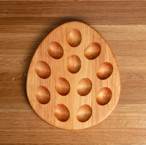 Top Selling Acacia Wood 24 Holes Deviled <b>Egg</b> & Dessert Serving Tray Charcuterie Board for Kitchen & Table Use - Product Image 6