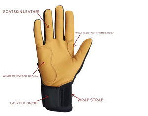 Gants de frappeur de baseball et softball en cuir couleur personnalisée, respirants, ambidextres, séchage rapide, qualité supérieure, vente chaude, du fabricant - Product Image 6