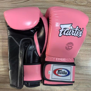 Nuevos Guantes de Boxeo Fairtex - Cuero Original para Entrenamiento y Sparring - Rosa Bebé, Equipo de Muay Thai de 10oz a 18oz - Product Image 5