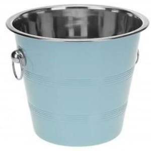 Custom Metal Stainless Steel Ice Bucket <b>Tabletop</b> <b>Freezer</b> on bar Countertop Wholesale Metal Powder Coated champagne Ice Bucket - Product Image 1