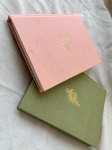 Cuaderno con Cubierta de Tela de Lino, Diario con Estampado Metálico, Papel de Algodón, Cuaderno de Escritura Minimalista de Tapa Dura, Regalo - Product Image 3