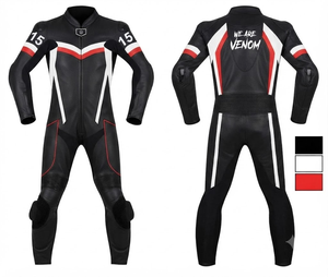 Professional Track Racing JumpSuit/Traje Made to Measure Cowhide/Kangaroo Leather With <b>Level</b> 2 Protection - Product Image 1