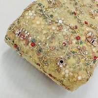 Tissu de luxe brodé de perles, dentelle perlée pour robes de mariée, robes de soirée, vêtements de mode de boutique, pour acheteurs mondiaux