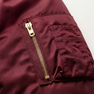 Flight Bomber <b>Jacket</b> Greek Wear Sorority Products Full Zip Ribbed Cuffs Lightweight Casual Outerwear - Product Image 4