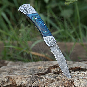 Navaja Plegable Profesional 2026 con Mango de Madera y Funda de Cuero, Herramienta de Bolsillo para Camping y Jardinería - Product Image 3