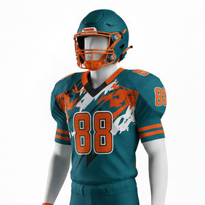 Ensemble d'uniformes de football américain, maillot de tackle professionnel avec rembourrage à adhérence maximale pour les matchs difficiles, ensemble d'uniformes de football américain - Product Image 3