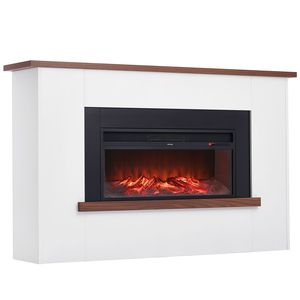Cheminée électrique autoportante de 65,5 pouces, 1500W, 5120 BTU, avec protection contre la surchauffe et manteau décoratif - Product Image 5