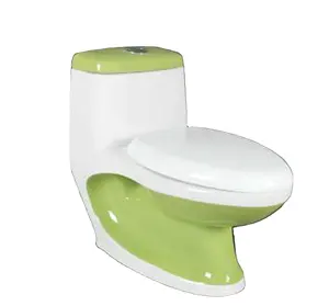 Produk perlengkapan kamar mandi saniter Barat Commode lemari air Modern putih keramik kamar mandi satu bagian Toilet mangkuk Wc