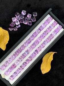 Natural Amethyst Purple <b>Quartz</b> Gemstone Faceted Loose Stone For Jewelry Making <b>Ring</b> Pendant Necklace Gift - Product Image 1