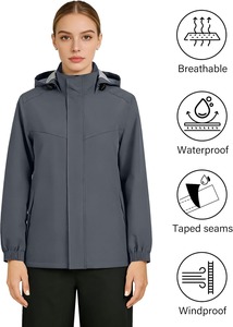 Combinaison de pluie de luxe haute performance, vêtements de randonnée imperméables, fabrication directe - Product Image 3