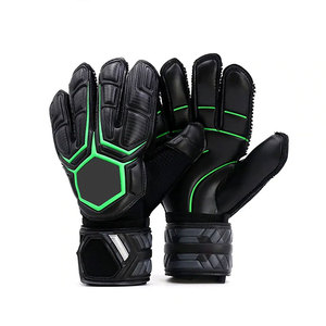 Gants de gardien de but de football professionnels, en PU, à doigts entiers, antidérapants, respirants, avec sangle de poignet réglable, unisexe - Product Image 1