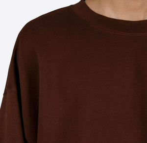 Sweat-shirt confortable pour homme, col rond, 100% coton molletonné, uni, doux et résistant pour l'hiver, taille oversize - Product Image 5