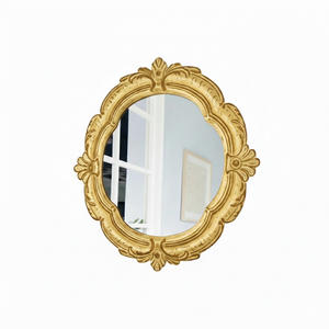 Espejo de Pared Decorativo de Estilo Francés Antiguo al por Mayor |   Espejo con Marco de Metal Ornamentado Tallado a Mano de Estilo Rústico para Decoración del Hogar - Product Image 3