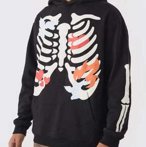 Sudadera con capucha de forro polar al por mayor para hombre, ropa de gimnasio/ropa de calle, sudadera de invierno, suministro de fábrica OEM. - Product Image 1