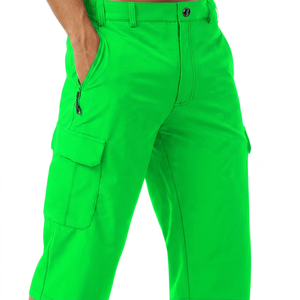 Pantalones Cortos Cargo para Hombre Rolein, Color Sólido, con Bolsillos, Impermeables, de Secado Rápido, Cintura Media, Casuales, de Nylon/Algodón, Cierre de Cremallera, 220g - Product Image 6