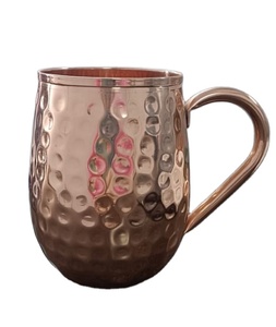 Meilleure vente, tasse en cuivre personnalisée Design martelé, tasse à bière en cuivre, tasse à Mule de moscou et 100% de qualité pure - Product Image 1