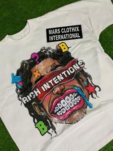 เสื้อยืดพิมพ์ลายพัฟคุณภาพสูง ผ้าฝ้าย 100% สไตล์วินเทจ แขนสั้น สำหรับใส่ในฤดูร้อน สตรีทแวร์ - Product Image 2