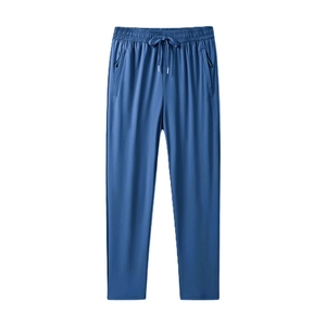 Pantalon de jogging décontracté pour garçons en tricot uni Spandex/Polyester avec cordon de serrage à la taille et poches latérales respirant et personnalisable - Product Image 3