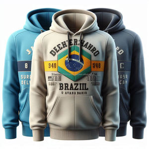 Sudaderas con capucha estampadas 100% algodón de alta calidad polar impresiones duraderas logotipo personalizado Casual Activewear sudaderas con capucha deportivas - Product Image 4