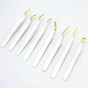 แหนบสแตนเลสปลายเรียบสำหรับติดขนตาปลอม ความยาว 10 มม. - Product Image 1