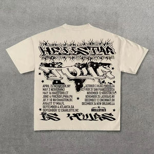 Camiseta Unisex Personalizada de Algodón Grueso con Letras Bordadas en Chenilla, Color Sólido, Estilo Casual, Corte Recortado - Product Image 3