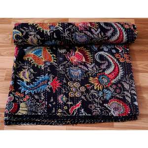 Handmade Vintage 100% Cotton Kantha <b>Quilts</b> <b>Throw</b> Comfortable High-quality Printed Adults Handicraft for Home Hotel Wholesale - Product Image 3