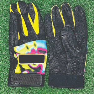 Gants de frappe jaunes, roses, bleus, noirs, tie-dye, en polyester, coton et cuir, avec fermeture à tirette, pour droitier, unisexe, adulte, entraînement, écologiques - Product Image 2