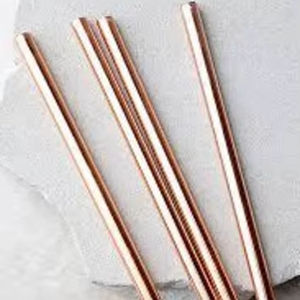 Juego de Pajitas Reutilizables de Cobre de Lujo con Cepillo de Limpieza y Bolsa de Viaje, Pajita Ecológica para Bebidas, Smoothies, Jugos y Cócteles - Product Image 1