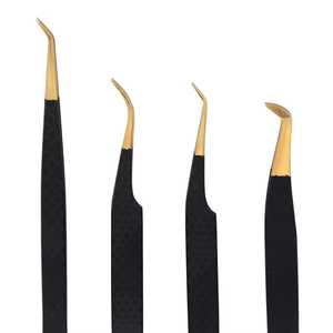 Pinzas para Pestañas Profesionales de Alta Calidad, Duraderas, de Acero Inoxidable, Antiestáticas, con Punta Suave de Precisión y Agarre Perfecto, Longitud de 10 mm - Product Image 4