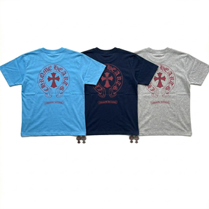 เสื้อยืดคอตตอนพรีเมียมสำหรับผู้ชาย เนื้อผ้านุ่ม ระบายอากาศดี แขนสั้น สวมใส่สบาย รับผลิตแบบ OEM พร้อมสกรีนโลโก้ คุณภาพสูง ขายส่งเสื้อผ้า - Product Image 1