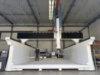 Grande fraiseuse CNC 5 axes à haute rigidité pour la fabrication de moules en mousse, bois et composites pour yachts, bateaux et automobiles, Syntec Unique CNC