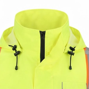Direct factory Made <b>Men</b> Hi Vis <b>Utility</b> <b>Jacket</b> Adjustable Reflective Wear <b>Men</b> High Visibility Working <b>Jackets</b> For Construction Us - Product Image 4