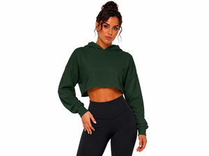 Sudadera corta de moda para mujer, diseñada para uso diario, costuras de primera calidad, tela duradera, estilo moderno y cómodo. - Product Image 2