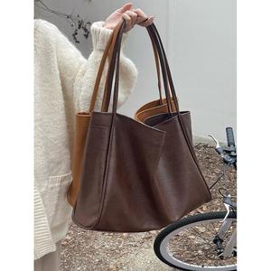 Bolso de Mano de Cuero Genuino de Lujo para Mujer, Duradero, Ecológico, de Gran Capacidad, Impermeable, con Cierre de Cremallera, Tipo Bandolera - Product Image 5