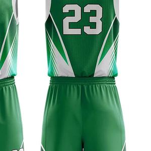 Maillot de basket-ball vert personnalisé 100% polyester, séchage rapide, respirant, uniforme d'équipe, fabricant OEM ODM, fournisseur en gros - Product Image 6
