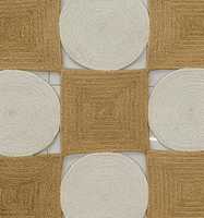 Tapis en jute tressé fait main à carreaux style bohème, rond ou carré, en fibres naturelles, pour une décoration intérieure rustique chic