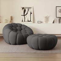Fauteuil compressé à bulles économique en boîte, assise capitonnée douce, livraison rapide, ensemble de meubles modernes pour salon