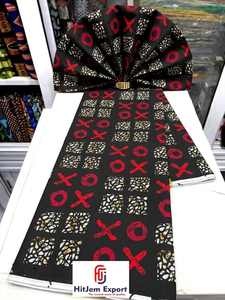 Tissu en coton imprimé africain Ankara Kitenge pour la production de vêtements personnalisés, service d'usine OEM ODM sur mesure en gros - Product Image 2