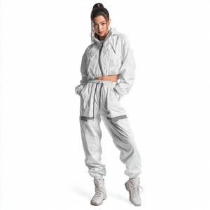 <b>Women</b> Streetwear Windbreaker Tracksuit <b>Women</b> 100% Polyester Spandex Waterproof <b>Jacket</b> Rain Pants Set Ladies - Product Image 2
